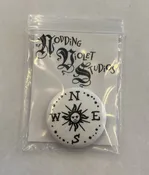 1in Pin Button- Compass