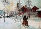 Puzzle - Carl Larsson The Yard and Wash house