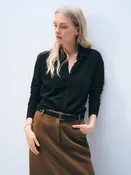 Cashmere Collared Cardigan