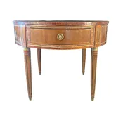 18th Century French Inlaid Walnut Gueridon Entryway Table or Accent Table