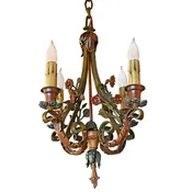 American 4 Light Spanish Revival Chandelier