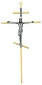 10 In Brass Greek Crucifix - Made in USA