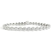 Bezel Diamond Tennis Bracelet 2.65 ctw — Salvatore & Co.