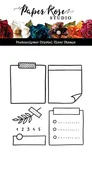 Paper Rose Studio Planner Stickies Clear Stamp