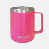 12 oz. Chalk Ink® Hot Pink Travel Mug with Clear Slider Lid