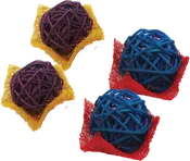 A&E Loofah Bon Bons Small Animal Chew Toy