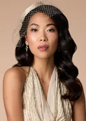 The Naomi Birdcage Fascinator — Bardot Bridal Hair