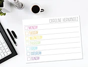 Busy Week Pad: Rainbow Tall + Skinny — a little card company