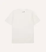 Antique White Flamé Cotton Crew Neck Hiking T-Shirt