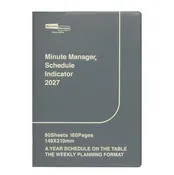 2027 Minute Manager Planner, Gray