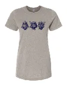 Ladies Holy Family Hearts | 3 Hearts of the Holy Family Tee: XL