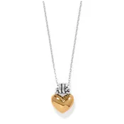 Brighton Interlok Love Knot Heart Necklace