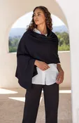 The Dreamsoft Organic Cotton Travel Scarf - Black