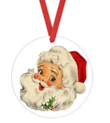 Retro Santa - Christmas Ornament -  Sublimation Transfer