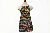 Adult Apron - Hawaiian Hula Girl Black