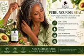 Green-Gold Avocado Hair Oil for Sisterlocks & Natural Hair