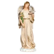 Angel with dove garden statue 24.5"