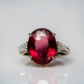 14k White Gold Tourmaline (9.2ct.) Ring