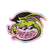 Apply Stickers | Hot Mess  Die-Cut Sticker (love)