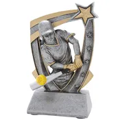 3-D Action Star Resin Softball Trophy