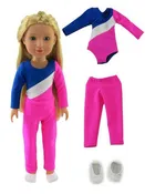 3 PC14.5 INCH DOLL Gymnastics Set FOR WELLIE WISHERS