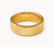 Flat High Polish Flex Bangle