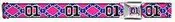 Confederate Flag 01 Pink Seatbelt Style Belt