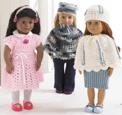 18" Dolls Abby, Allie, and Annie Outfit Crochet Patterns
