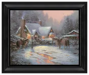 A Christmas Welcome - 16" x 20" Brushstroke Vignette