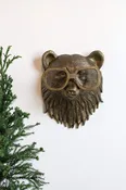 E + E Wall Mount | Beatrice the Bear in Antique Gold