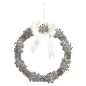 10.5" Vintage Wooden Brooch Wreath