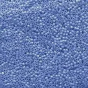 11/0 Miyuki Delica Bead Tube Opaque Cyan Blue