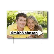 12"x18" Custom Directional Wedding Yard Signs