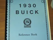 1930 Buick Reference Book