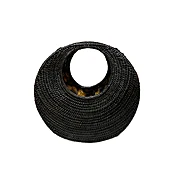 Ata Vine Moon Handbag - Black
