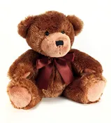 10" Chocolate Brown Plush Bear