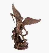 Bronze St. Michael Statue — Old Mission Santa Barbara