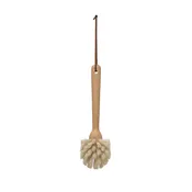 10" Beech Wood Dish Brush, Natural