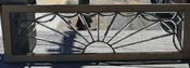 Antique all beveled glass fan window.