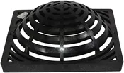 12″ Square Catch Basin Atrium Grate, Black