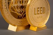 Gold Gilded Plaque Stand