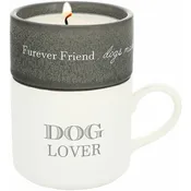 Dog - Stacking Mug and Candle Set 100% Soy Wax Scent: Tranquility