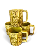 Vintage Japan Ceramic Mugs | Set of 4 — Urban Redeux