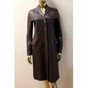 BOTTEGA VENETA- Women Woven Leather Coat- "NEW"- SZ: 40