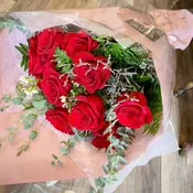 Hand Wrapped - Long Stem Red Roses