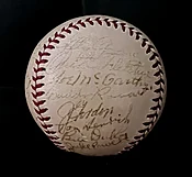 1940 New York Yankees Signed (20) Official AL Baseball. DiMaggio, McCarthy, Dickey, Ruffing, Gordon. — The Bullpen Sports Collectibles