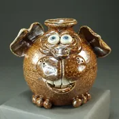 Dog Mini Bottle — Riverwood Pottery