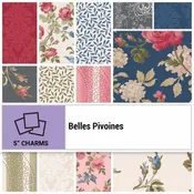Belles Pivoines  - Charm pack 5"x5" Squares