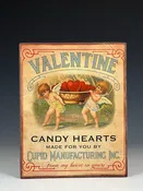 Vintage Valentine Candy Hearts Poster Board — Suzanne Crane Fine Stoneware
