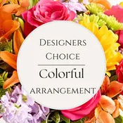Designer's Choice Floral Arrangement Bright and Colorful